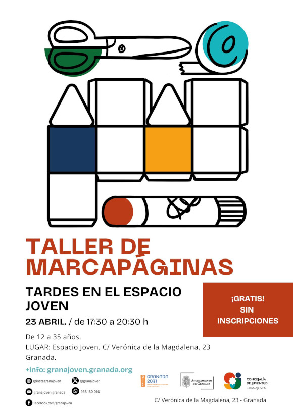Tardes en el Espacio Joven - Taller MARCAPGINAS